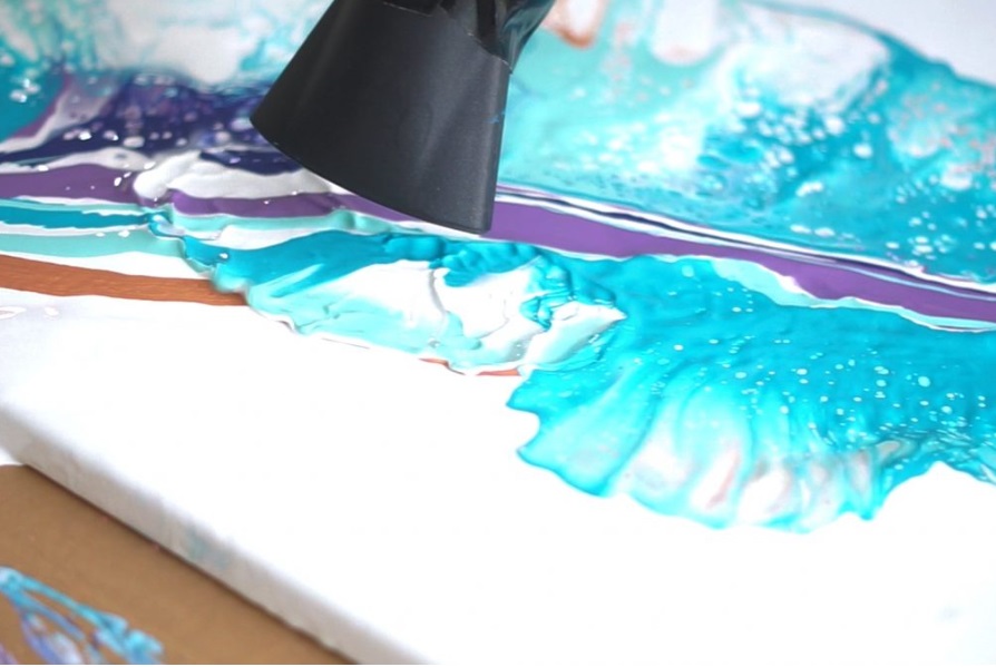 How To Create Cells When Acrylic Pouring